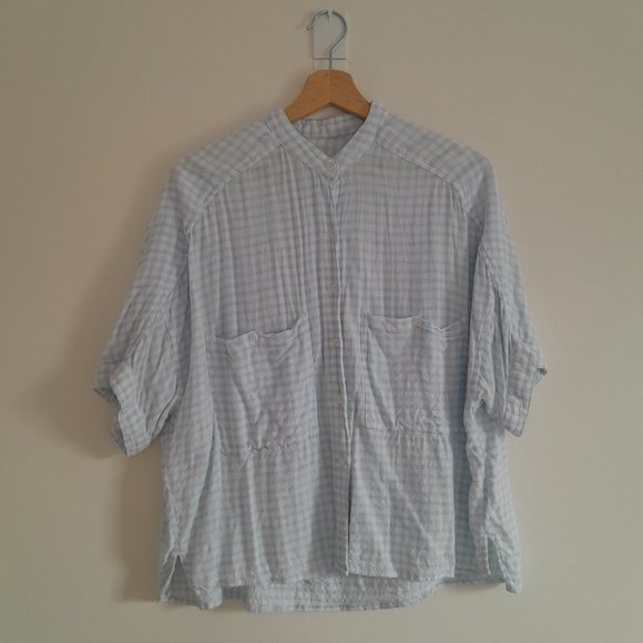 Max Studio Button Down Plaid Shirt - Picture 5 of 16